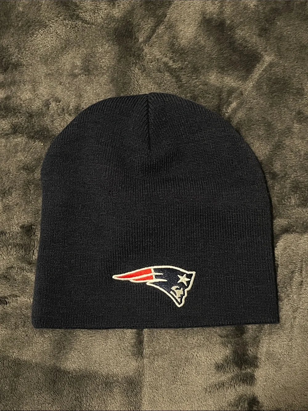 NFL Team apparel Navy Patriots Beanie youth OS